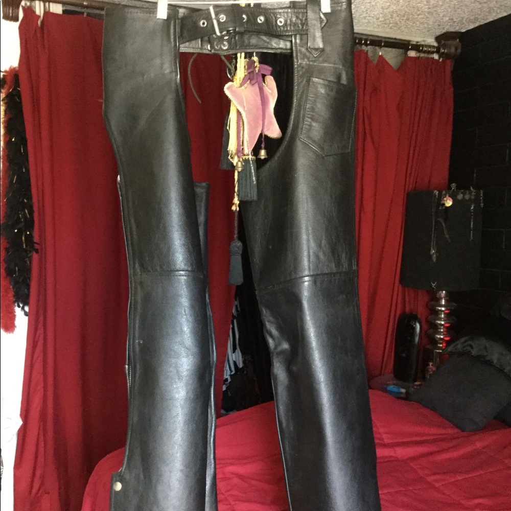 🖤HEAVY LEATHER CHAPS🖤 - Picture 1 of 4